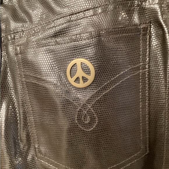 Moschino Vintage Pleather Brown Size 28 Pants in Excellent Preloved Condition! - Picture 5 of 6